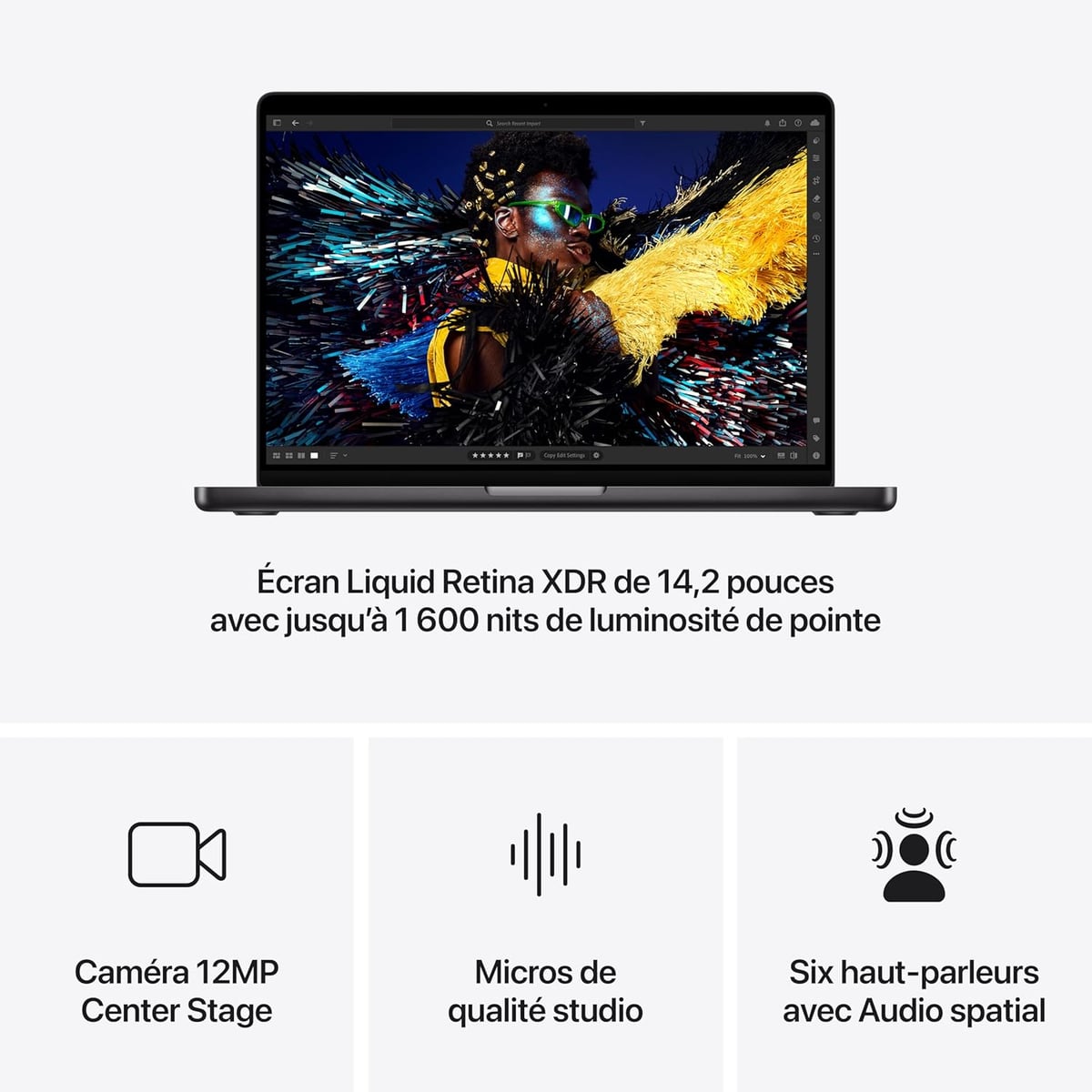 Apple MacBook Pro Ordinateur Portable avec Puce M4 14.2 - vue 5