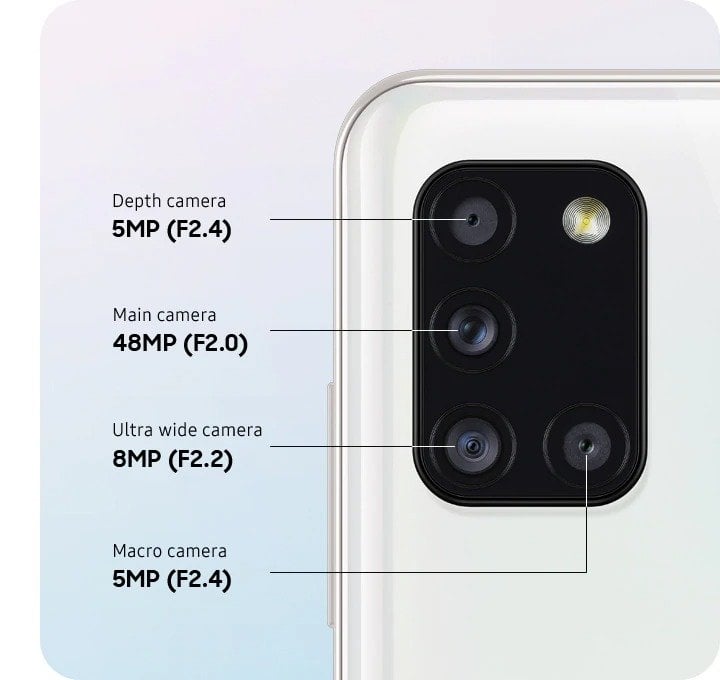 Samsung Galaxy A31 - vue 3