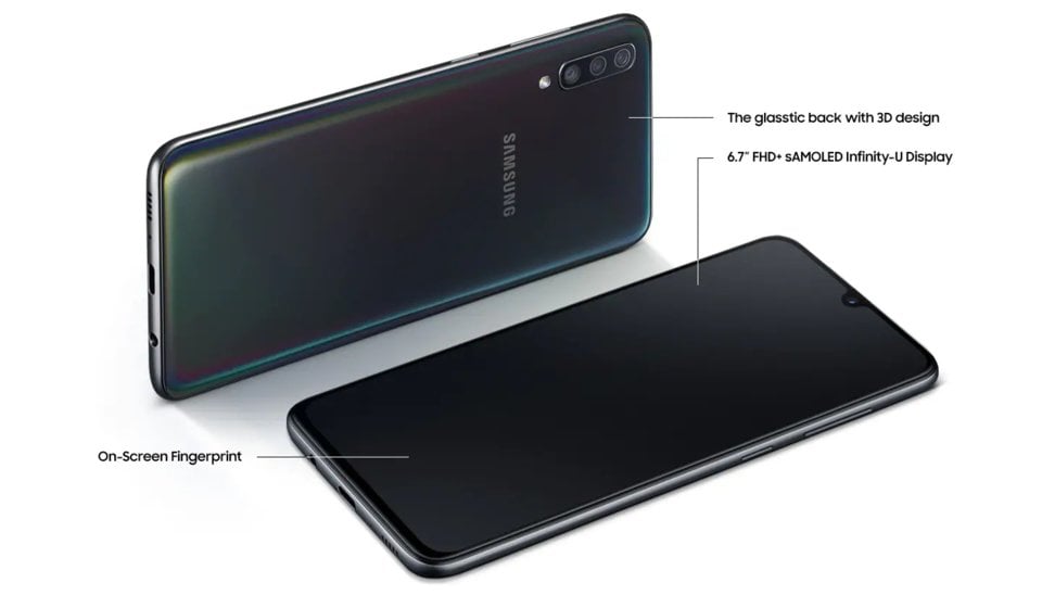 Samsung Galaxy A70 - vue 3